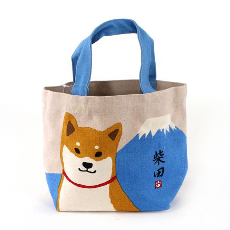 Bolso 100% algodón, CANVA BAG, shiba y Fujisan