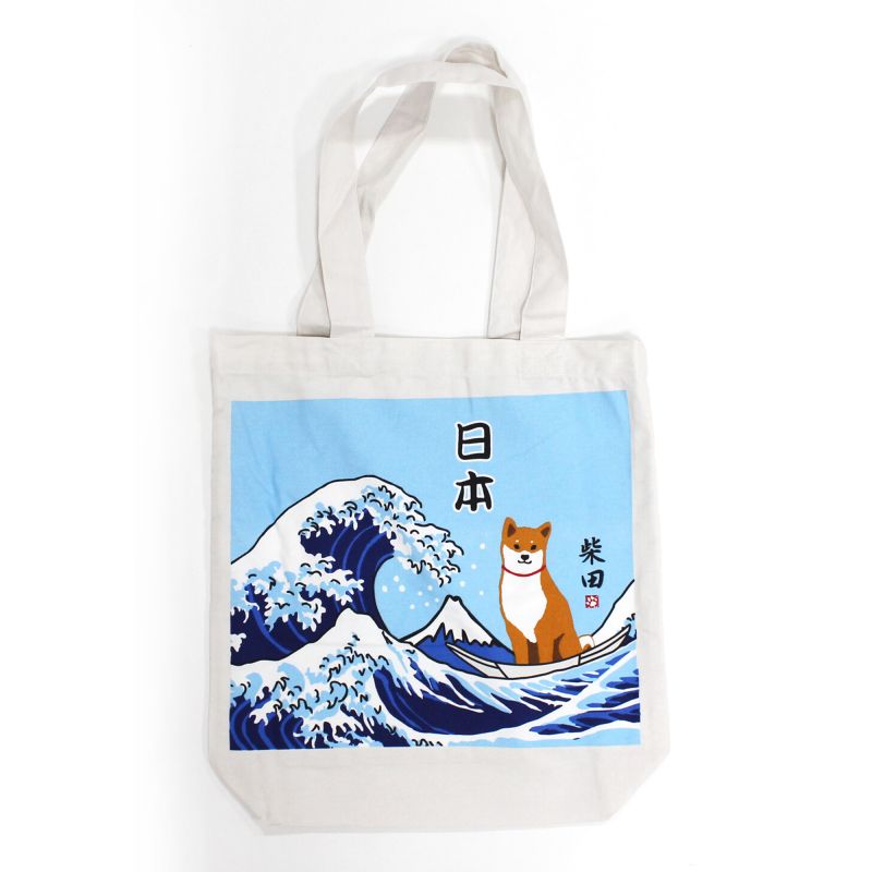 Bolso 100% algodón, CANVA BAG, shiba kanagawa