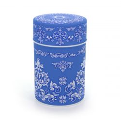 Contenitore per tè blu giapponese in metallo - JASPER - 100gr