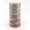 Japanischer lila Metalltee-Caddy - HANA ASOBI - 200gr