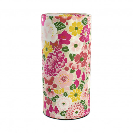 boîte à thé japonaise en papier washi hana rose Nature