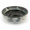 Small Japanese ceramic donburi bowl, black and white - HAKARI