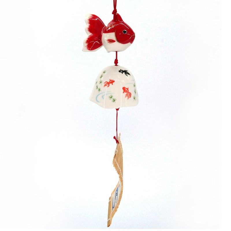 Ceramic wind bell in the shape of a goldfish - KINGYO - 4.5cm