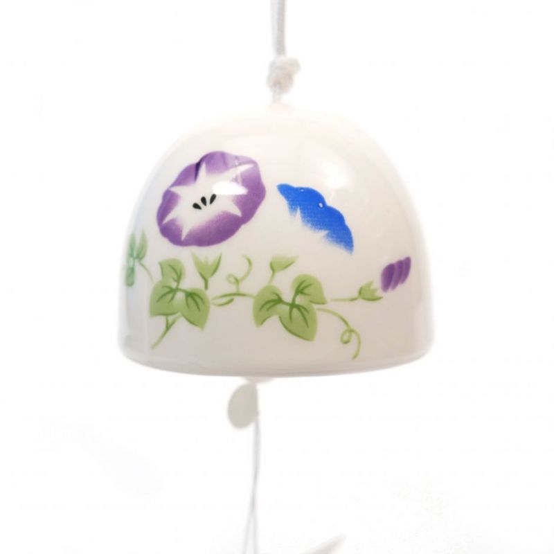 Campana de viento de cerámica Beautiful Day Flower - ASAGAO - 4.3cm