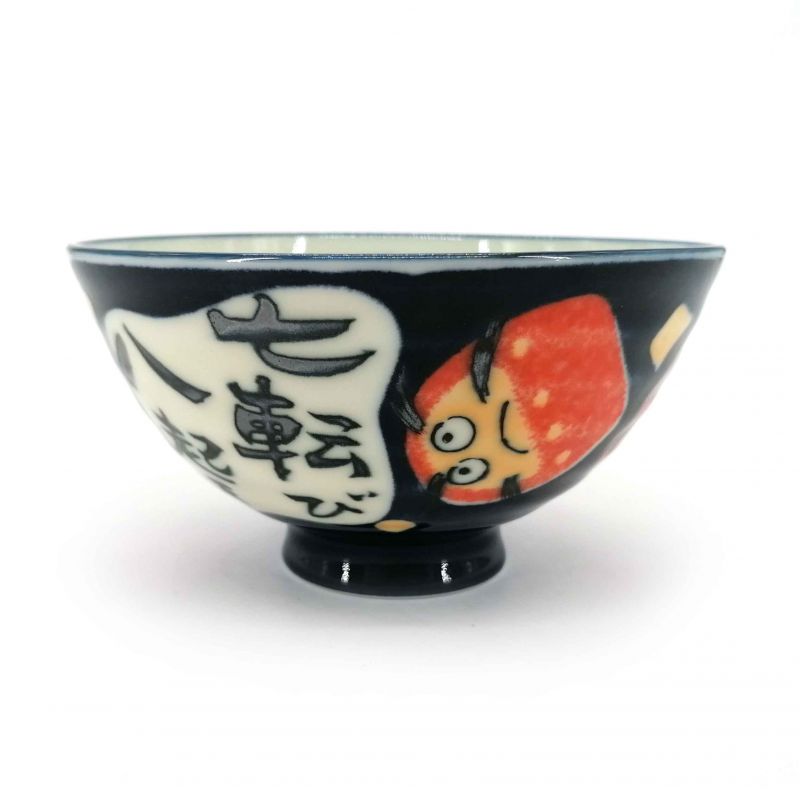 Japanese ceramic rice bowl - DARUMA