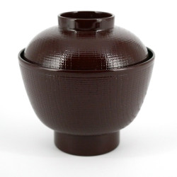 Japanese Miso soup bowl in resin, 16M84708763, Brown