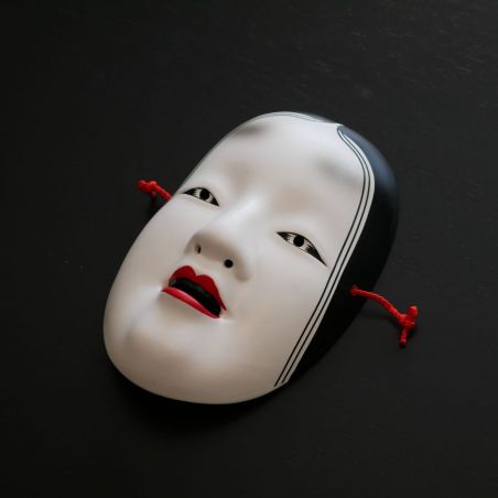 white japanese nô mask sophisticated woman ZOHONNA