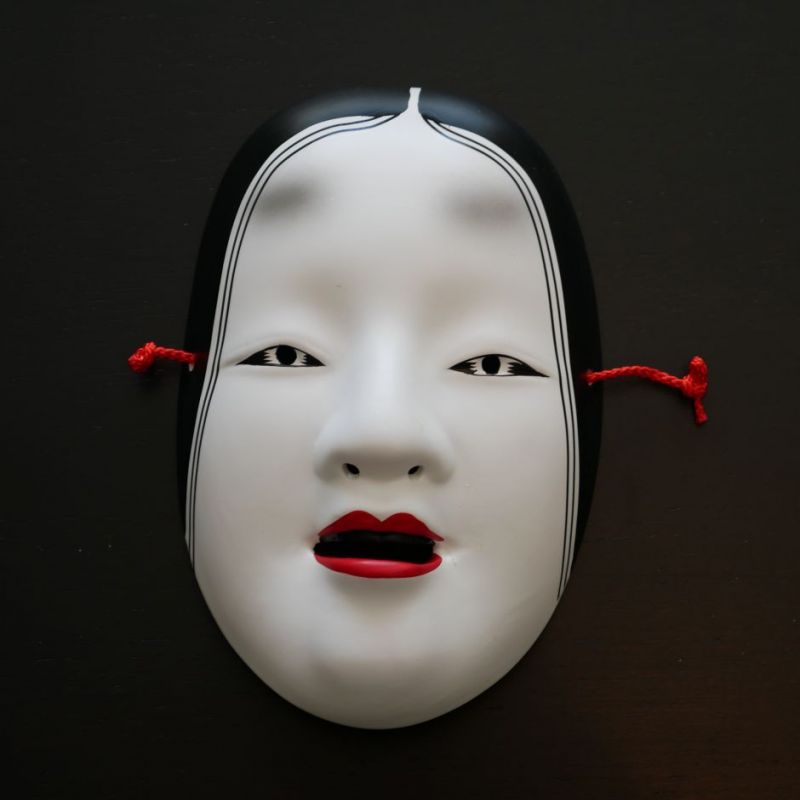 white japanese nô mask sophisticated woman ZOHONNA