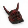 Máscara Noh que representa al demonio vengador rojo, HANNYA, 17 cm