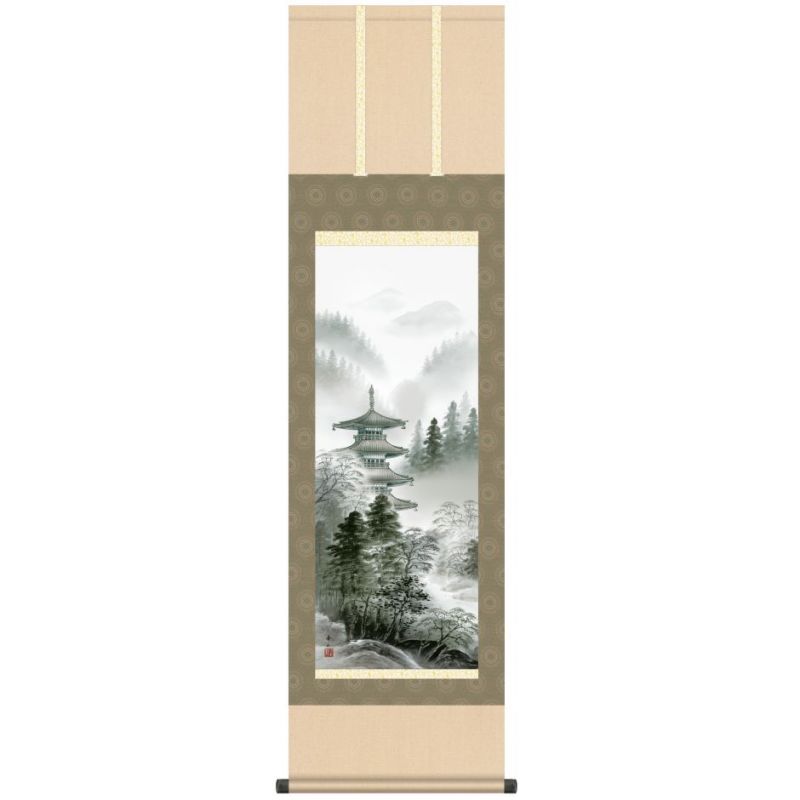 Kakemono Kakejiku Japanischer Tempel - JIIN