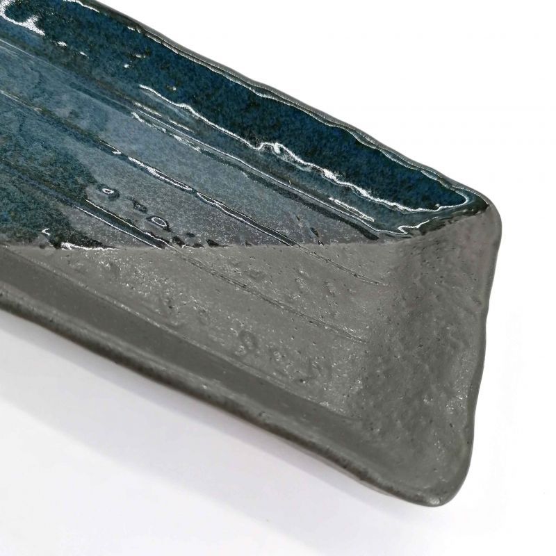 Rectangular blue ceramic plate - JIMINA AO