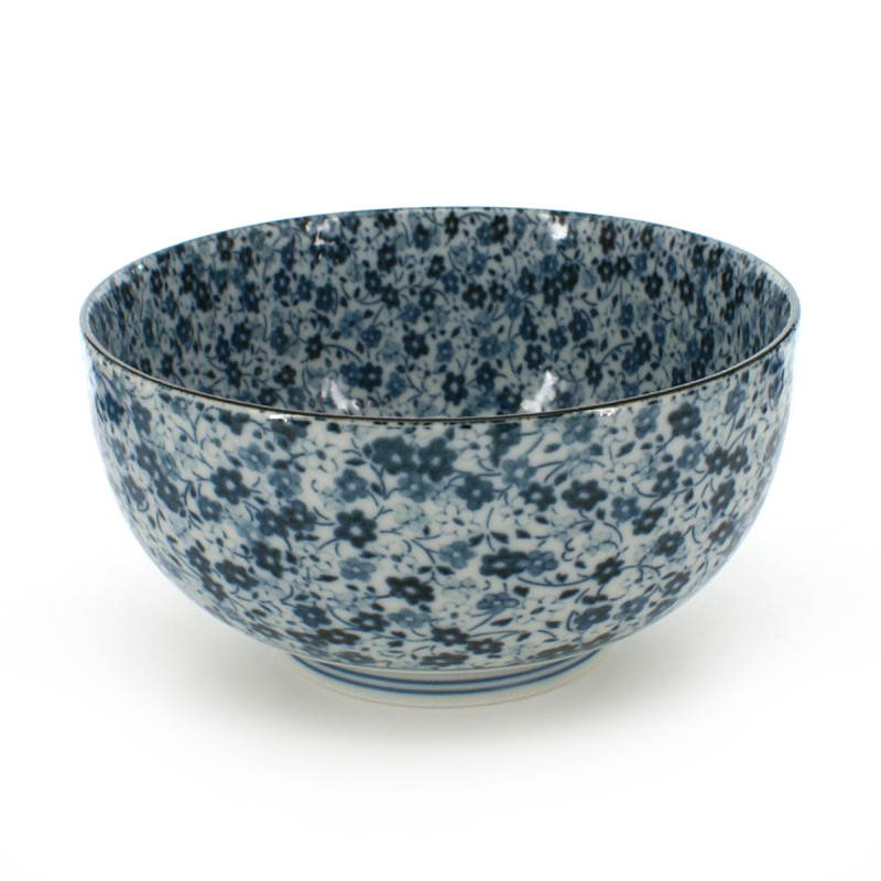 small-sized rice bowl blue BLUE FLOWER