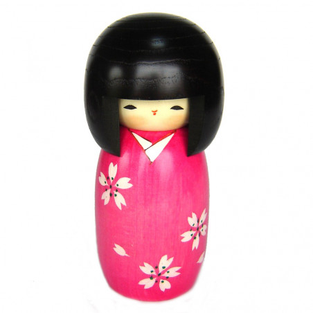 japanische hölzerne Puppe - Kokeshi, SACHI, schwarz