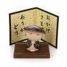 small-sized monk ornament with a thank you message  ARIGATÔ KOBÔSAN