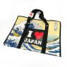 Bolso de poliéster ecológico, Wave and I love Japan, Wave-heart