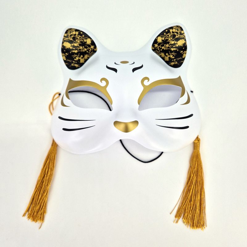 Máscara japonesa de gato de trece lunas - JUZO NO TSUKI