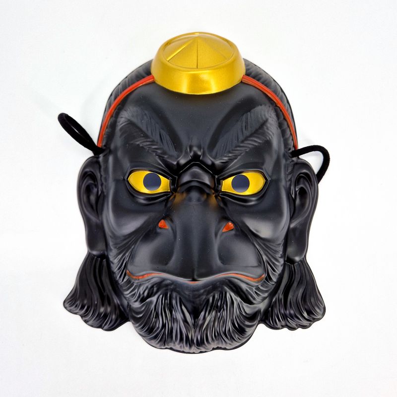 Maschera giapponese Cane celeste nero- KARASU TENGU