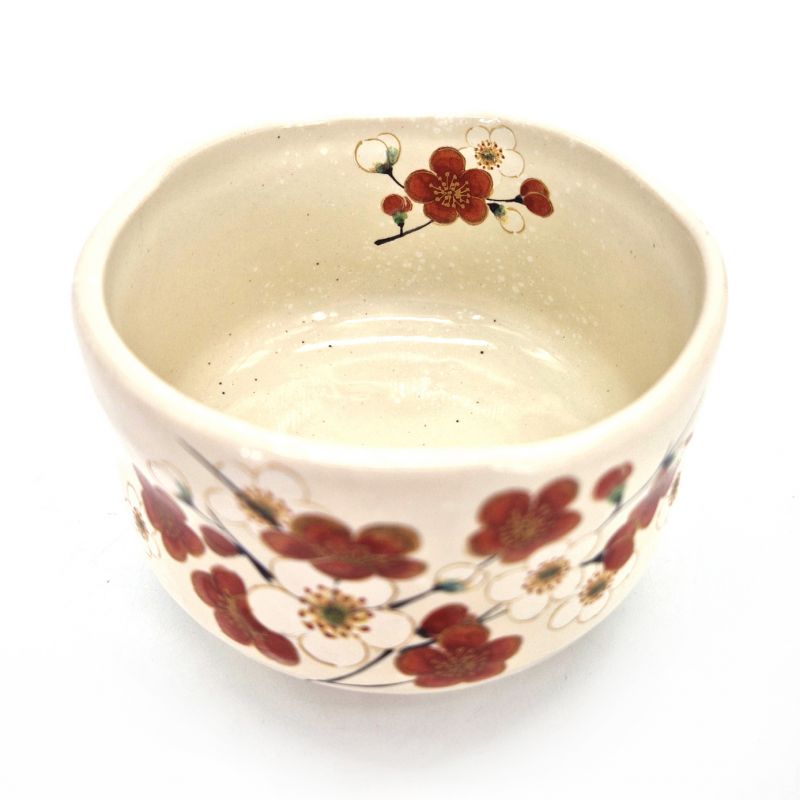 Japanese bowl for Japanese tea ceremony, Kobiki Umeno