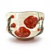 Japanese tea ceremony bowl, Kobiki red plum