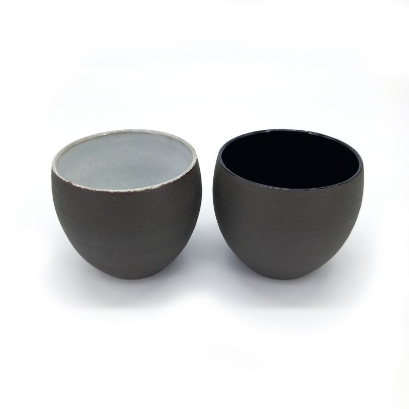 Japanese ceramic tea bowl duo - KOGETA