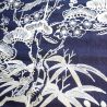 Japanese handcrafted noren curtain, indigo blue, 100% Ramie, MATSU TSURU