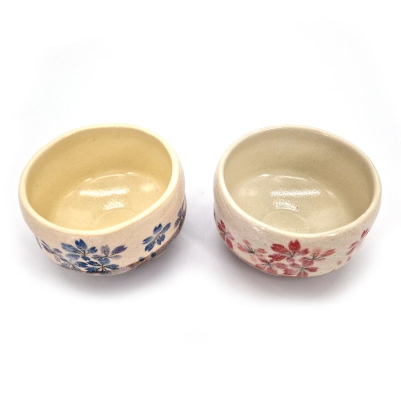 Set di due ciotole in ceramica per la cerimonia del tè - HEIAN SAKURA