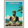Poster / illustrazione "KAMAKURA" Il Grande Buddha (daibutsu) di Kamakura, by ダヴィッド