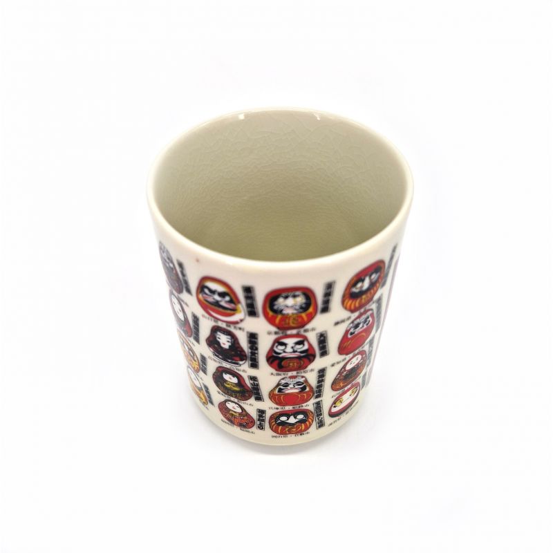 Japanese Daruma Sushi tea cup, good luck - KOUN O