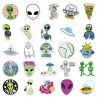Lote de 50 stickers japoneses, stickers alienígenas Kawaii-CHIKYU GAI NO