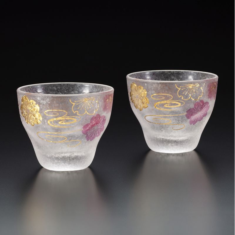 Duo di bicchieri da sakè giapponesi, PREMIUM SAKURASUIMON