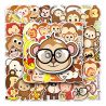 Lot von 50 japanischen Aufklebern, Kawaii Monkey Sticker - SARU