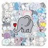 Lote de 50 pegatinas japonesas, Kawaii Elephant Stickers-ZO