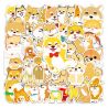 Lot de 50 autocollants japonais,Stickers Kawaii Chien Shiba-SHIBAINU