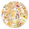 Lot de 50 autocollants japonais,Stickers Kawaii Chien Shiba-SHIBAINU