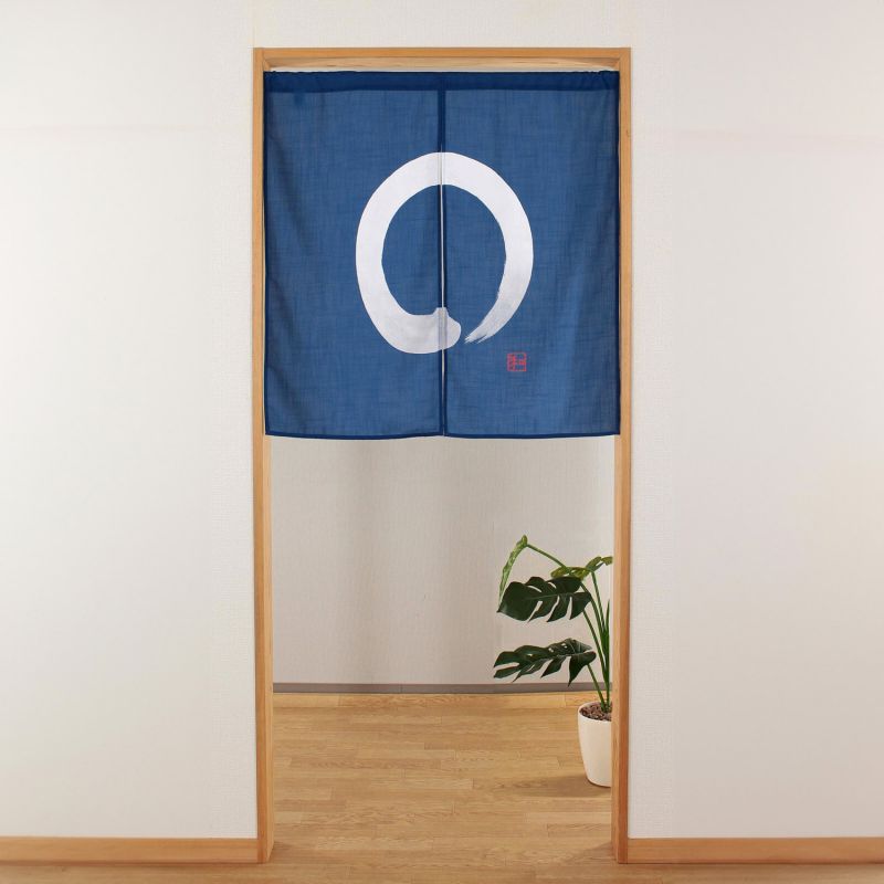 Japanischer Noren-Vorhang, bedruckt, 85 x 90 cm, guter Wille – ZEN I