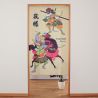 Cortina noren japonesa Ukiyoe Guerrero Samurai - BUSHI