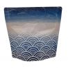Soldering tea storage bag, wave pattern - SEIGAIHA