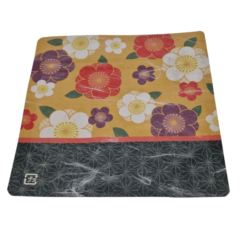 Soldering Tea conservation bag, yellow sakura pattern - KIIROI SAKURA