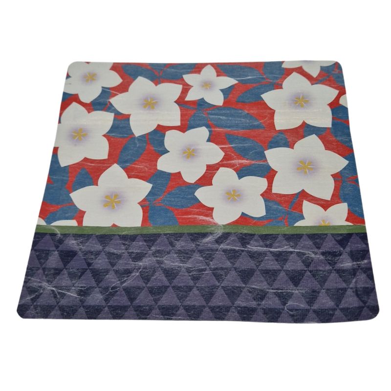 Soldering tea storage bag, campanula flower pattern - KIKYO