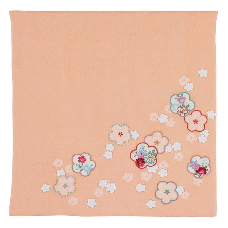 Furoshiki japonais motif Prune Corail , UME KORARU