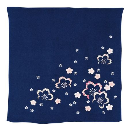 Furoshiki japonés sakura azul marino, SAKURA NO HANA