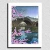 print reproduction of Kawase Hasui, Kintai Bridge Spring, Kintaikyo no haru