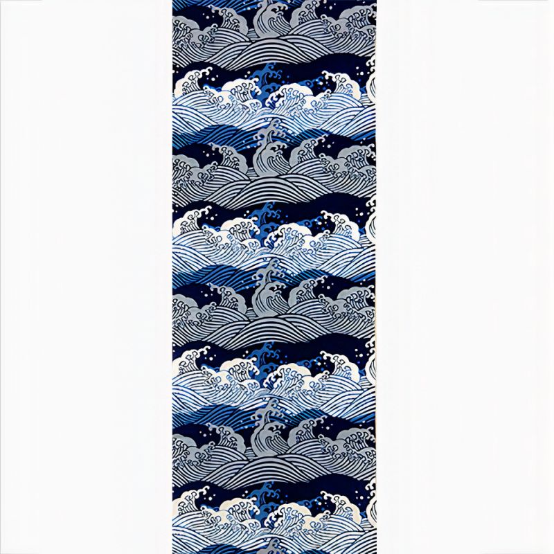 Serviette de toilette en coton, TENUGUI,Hokusai Wave