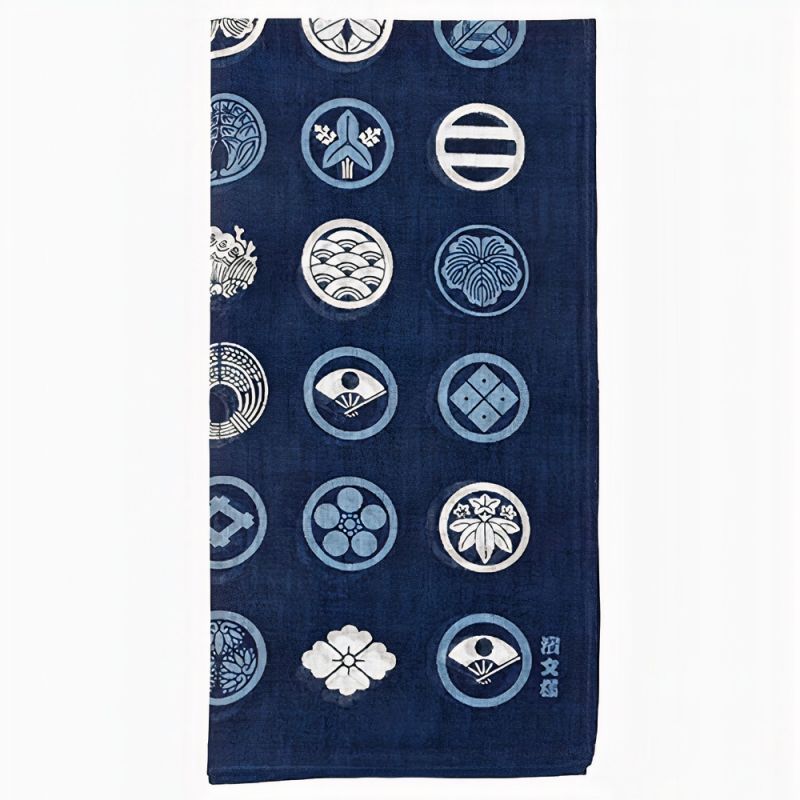 Mouchoir japonais en coton motif sigle, TOJIGO