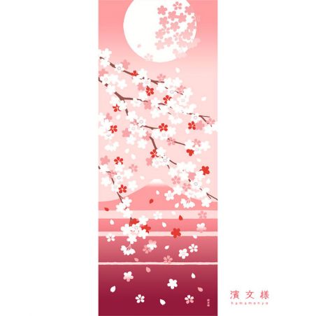 Cotton towel, TENUGUI, Sakura Flowers, SAKURA 1