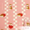 Fazzoletto di cotone giapponese, motivo Shiba Dog, SHIBAINU