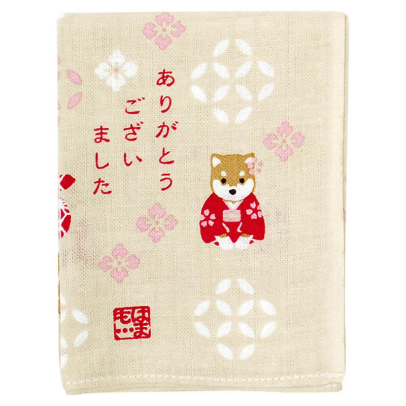 Fazzoletto di cotone giapponese, motivo Shiba Dog, SHIBAINU 1