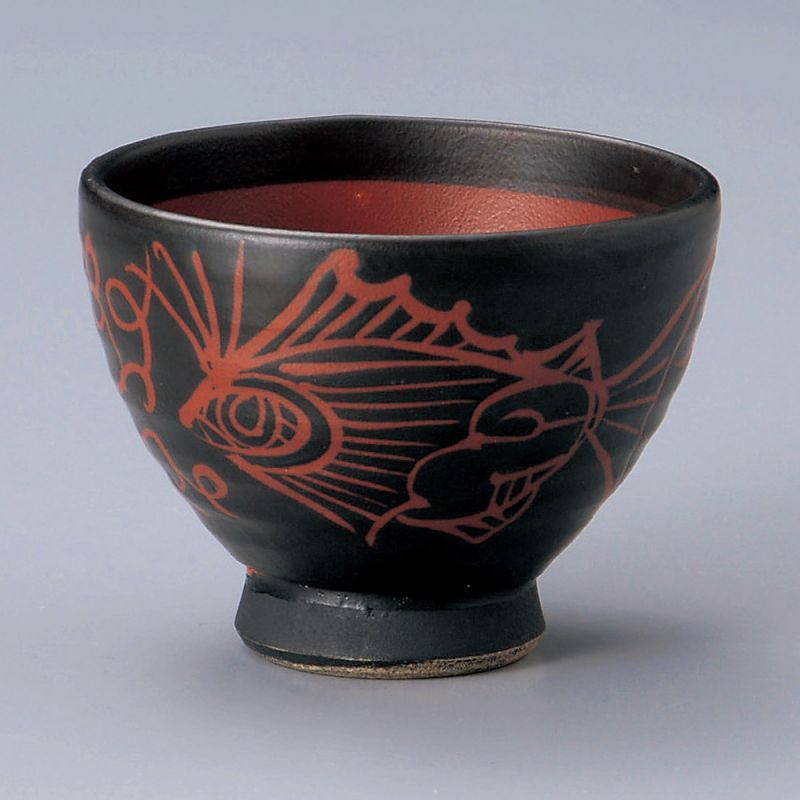 Ciotola di riso in ceramica giapponese - KUROKOI