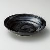 Piatto in ceramica giapponese modelli UZUMAKI - Nero
