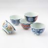 Set mit 5 japanischen Teeschalen aus Keramik – HASAMI 2